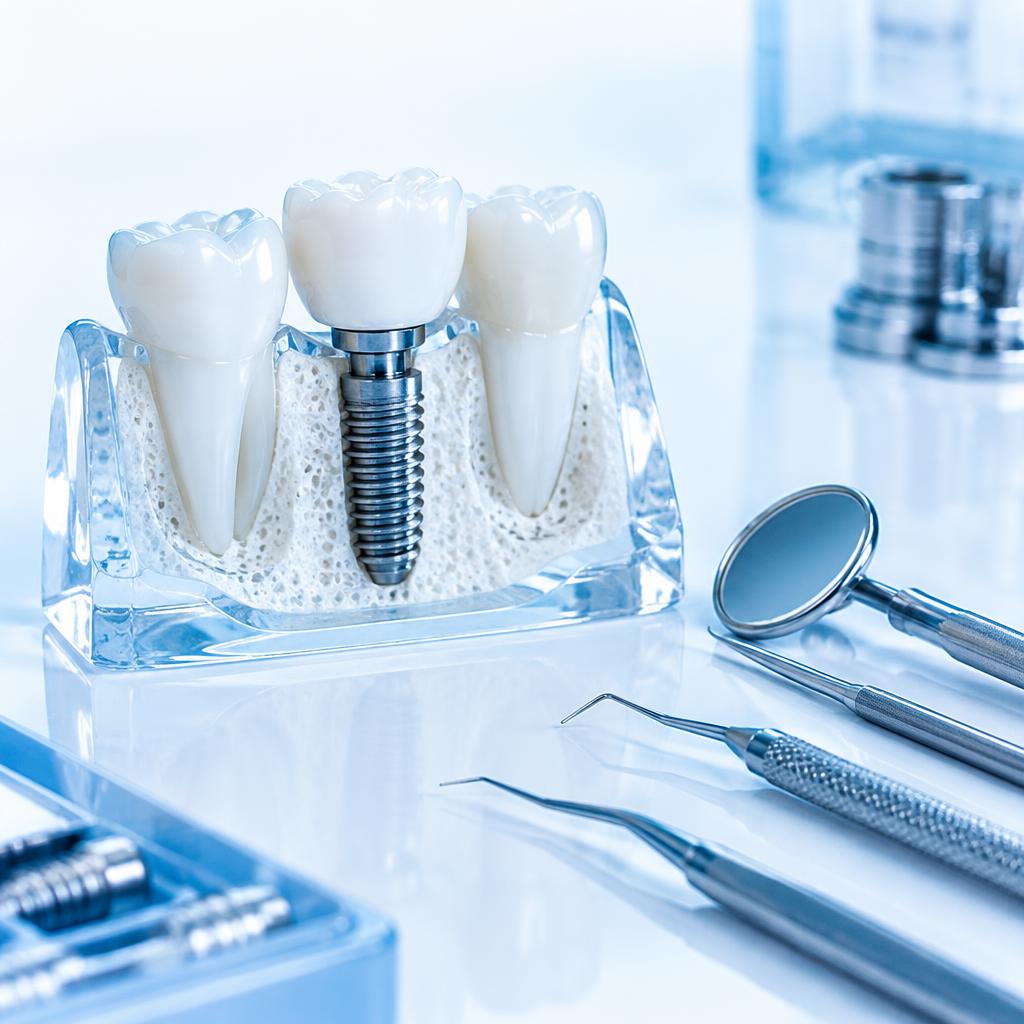 Implantologia — dentes fixos num só dia.
